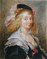 copy of a Rubens workshop painting of Helene Fourment by Lala Ragimov