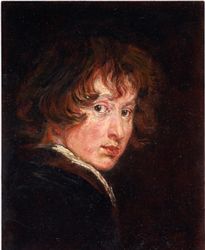 Van Dyck self portrait copy, painting by Lala Ragimov