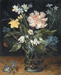 Jan Brueghel still life oil on copper copy by Lala Ragimov