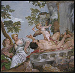 Veronese copy, painting by Lala Ragimov, allegory of love, scorn